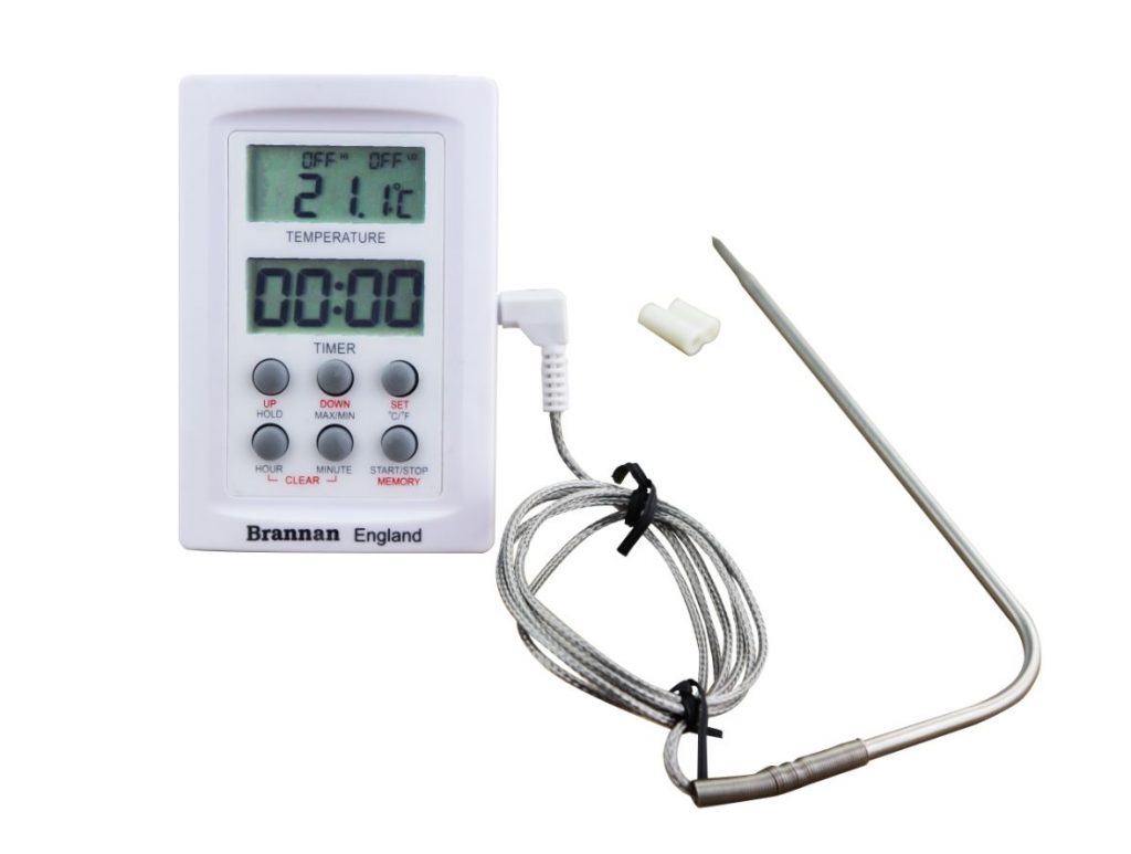 Handheld Digital Thermometer With Alarm Timer Brannan