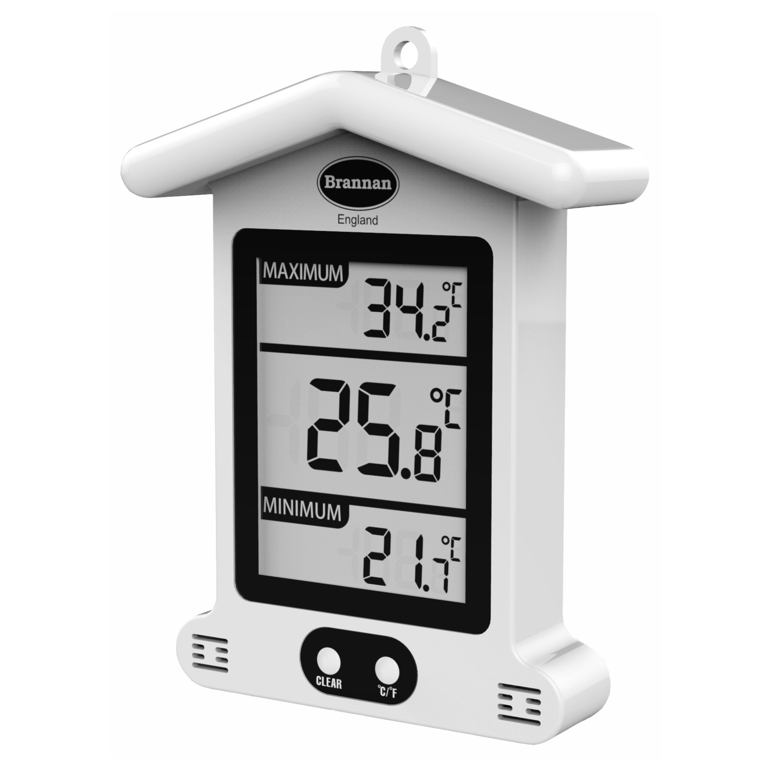 S. Brannan & Sons Digital Greenhouse Thermometer - Max Min Thermometer for Greenhouse or Garden Maximum and Minimum Temperatures Indoor Outdoor