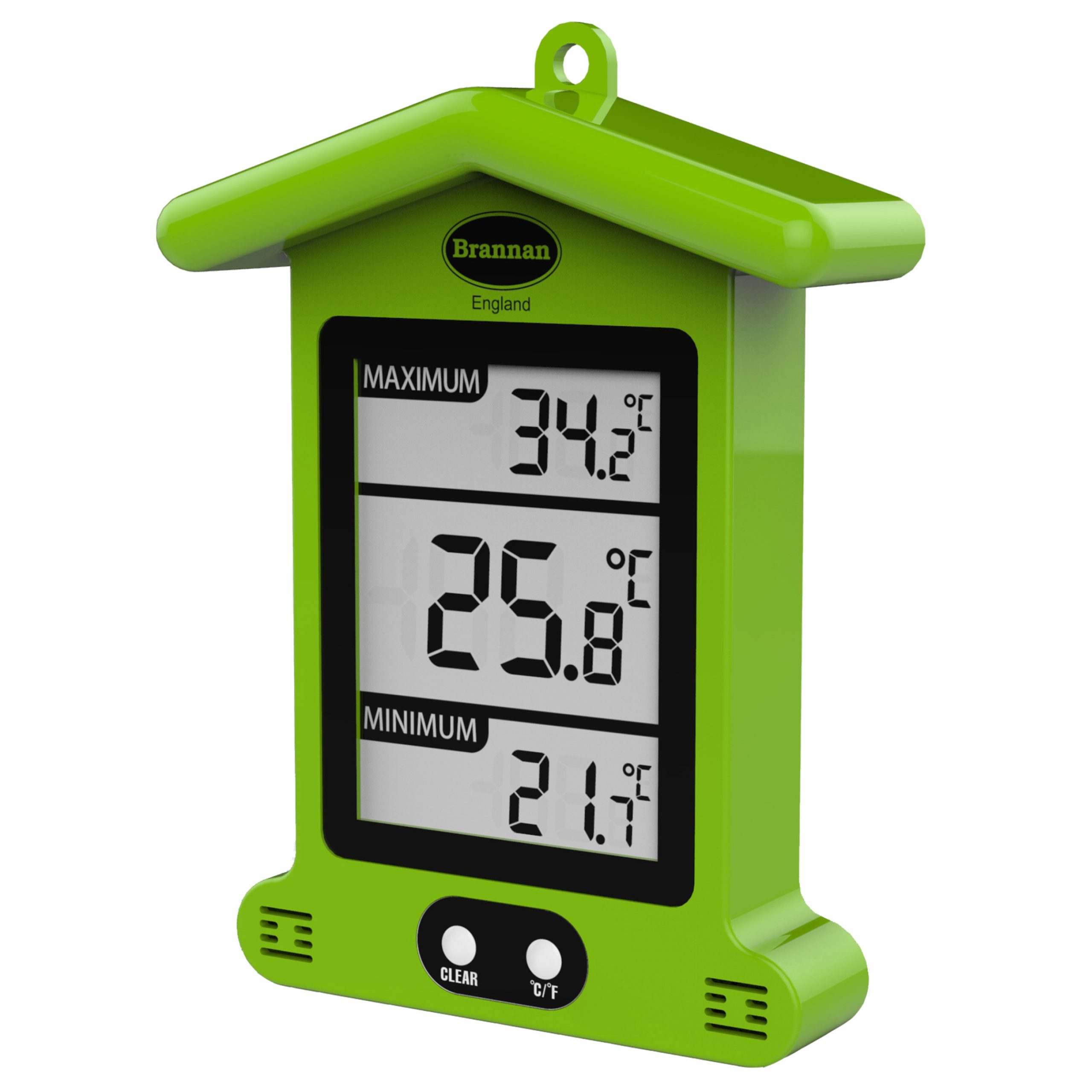 Brannan Waterproof Max Min Greenhouse Thermometer - Maximum Minimum  Recording Thermometer Greenhouse Garden Outdoor Indoor