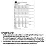 Log book kit with horizontal thermometer