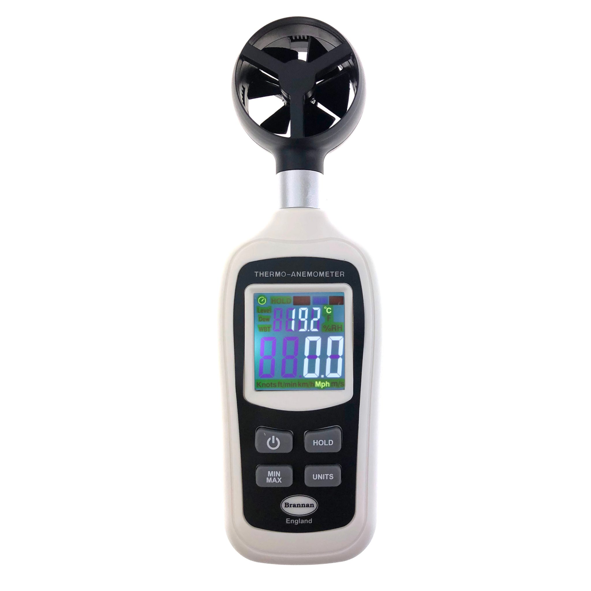 Mini Thermo Anemometer - Wind Speed Meter - Brannan