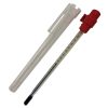 Reversible plastic case thermometer