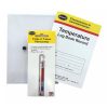 Log book kit with vertical thermometer