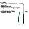 Curved head K-type temperature probe for contact/surface use