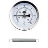 Clip-on-pipe thermometer with bezel and temperature range 0 to 120 C&F