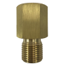 Brass snubber check valve for pressure gauge