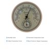 Gilt dial thermometer & hygrometer