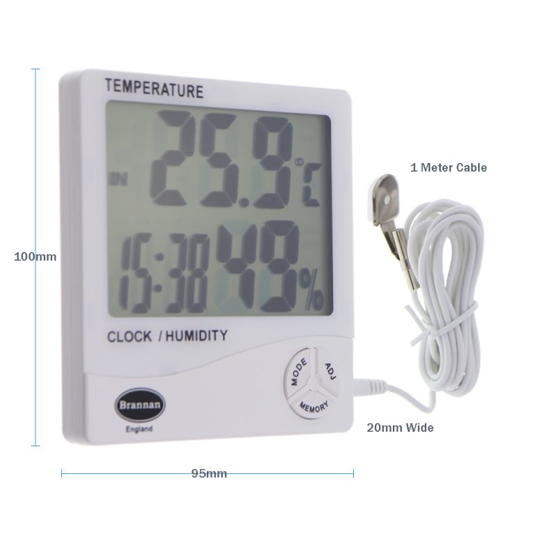 Jumbo Max Min Thermometer And Hygrometer - Brannan