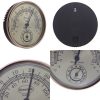 Gilt dial thermometer & hygrometer