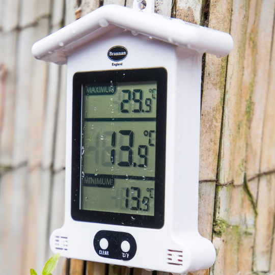 Max Min Thermometers for indoor and outdoor use | Brannan