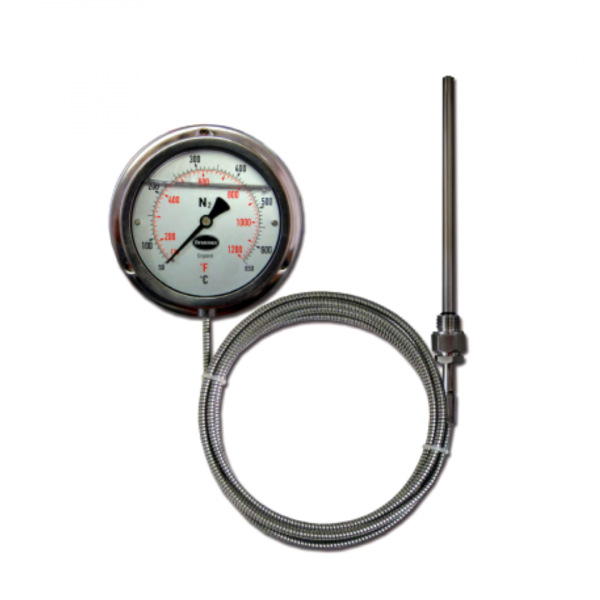 Industrial dial thermometers for HVAC, Marine, and Oil & Gas | Brannan