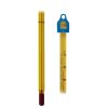 Yellow glass thermometers