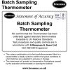 Batch sampling thermometer - blood bank