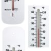 Short plastic wall thermometer