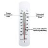 Short plastic wall thermometer