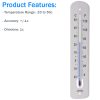 380mm plastic wall thermometer