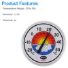 Large dial patio thermometer