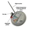 Dial sugar jam & frying thermometer