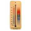 150mm wide wood wall thermometer - hypothermia design