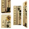 215mm wide wood wall thermometer - garden design