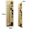 215mm wide wood wall thermometer - garden design