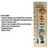 380mm wide wood wall thermometer - classroom design