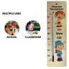 380mm wide wood wall thermometer - classroom design