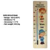 380mm wide wood wall thermometer - classroom design