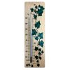 380mm wide wood wall thermometer - ivy design