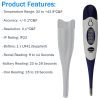 Flexi-head oral clinical thermometer - Celsius & Fahrenheit