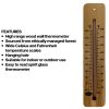 14_250 215mm high range wide wood wall thermometer