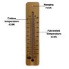 14_250 215mm high range wide wood wall thermometer