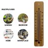 14_250 215mm high range wide wood wall thermometer