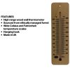 14_251 215mm high range wide wood wall thermometer