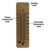 14_251 215mm high range wide wood wall thermometer