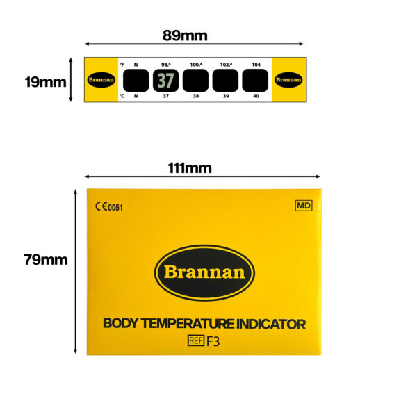 Forehead strip temperature indicator - Image 2